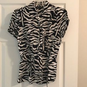 Zebra print blouse